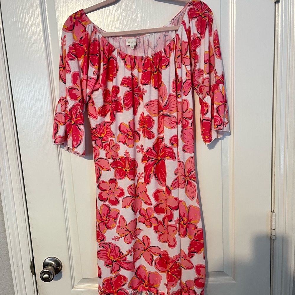 Simply Southern Red and White Puff Sleeve Sundress